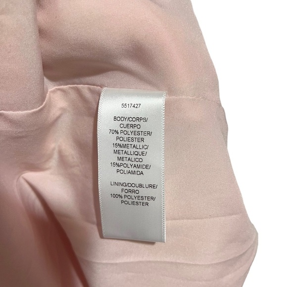 Kay Unger Bella High Low Hem Gown Size 10 Blush Gold Strapless Belted Pockets - Picture 9 of 10